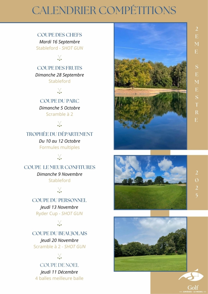 L'image montre les compétitions du 2eme semestre